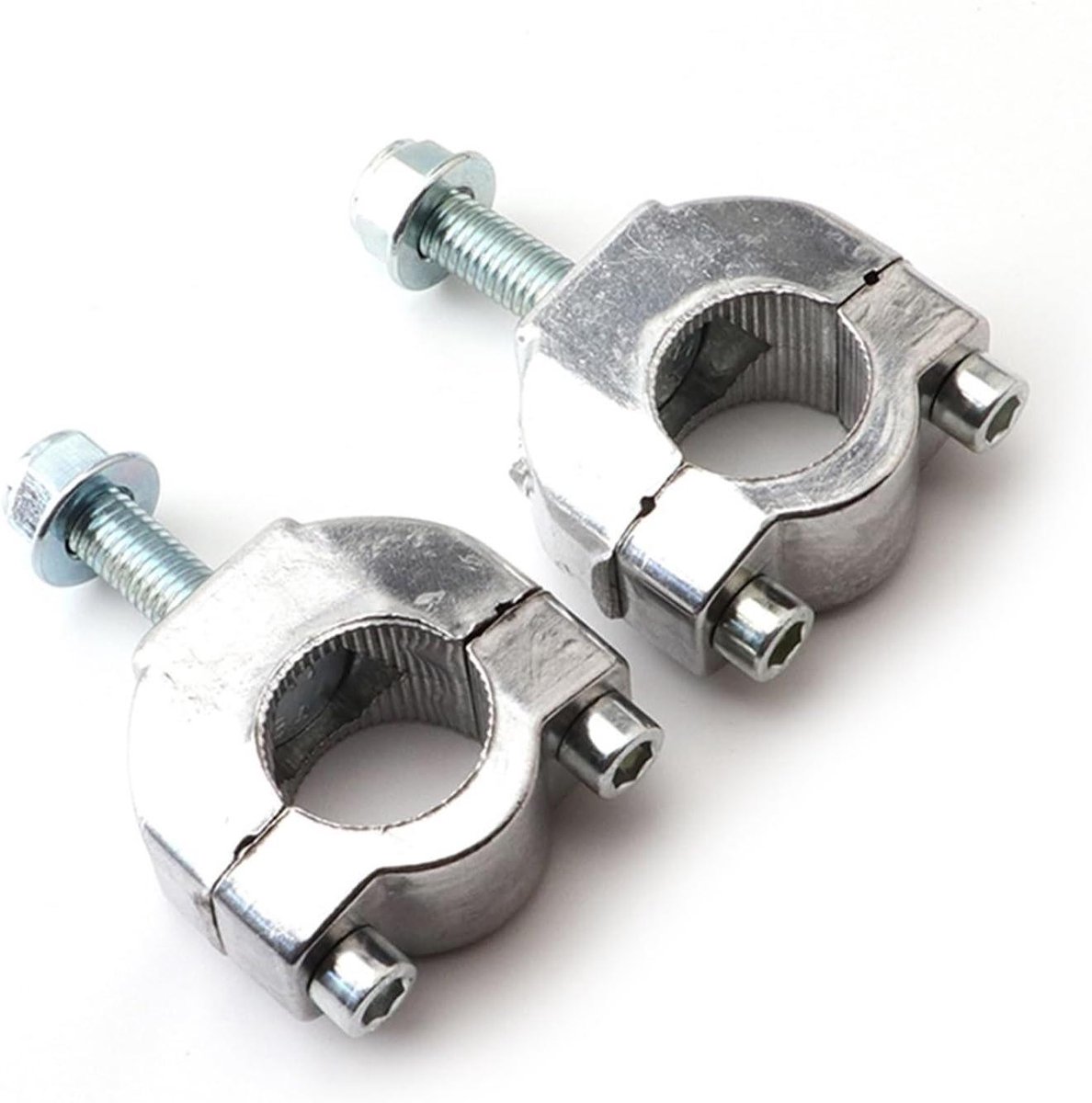 Stuurrisers Beugel - Motor Stuurklem - Motor Rijcomfort - Eenvoudige Installatie - 22mm - Zilver