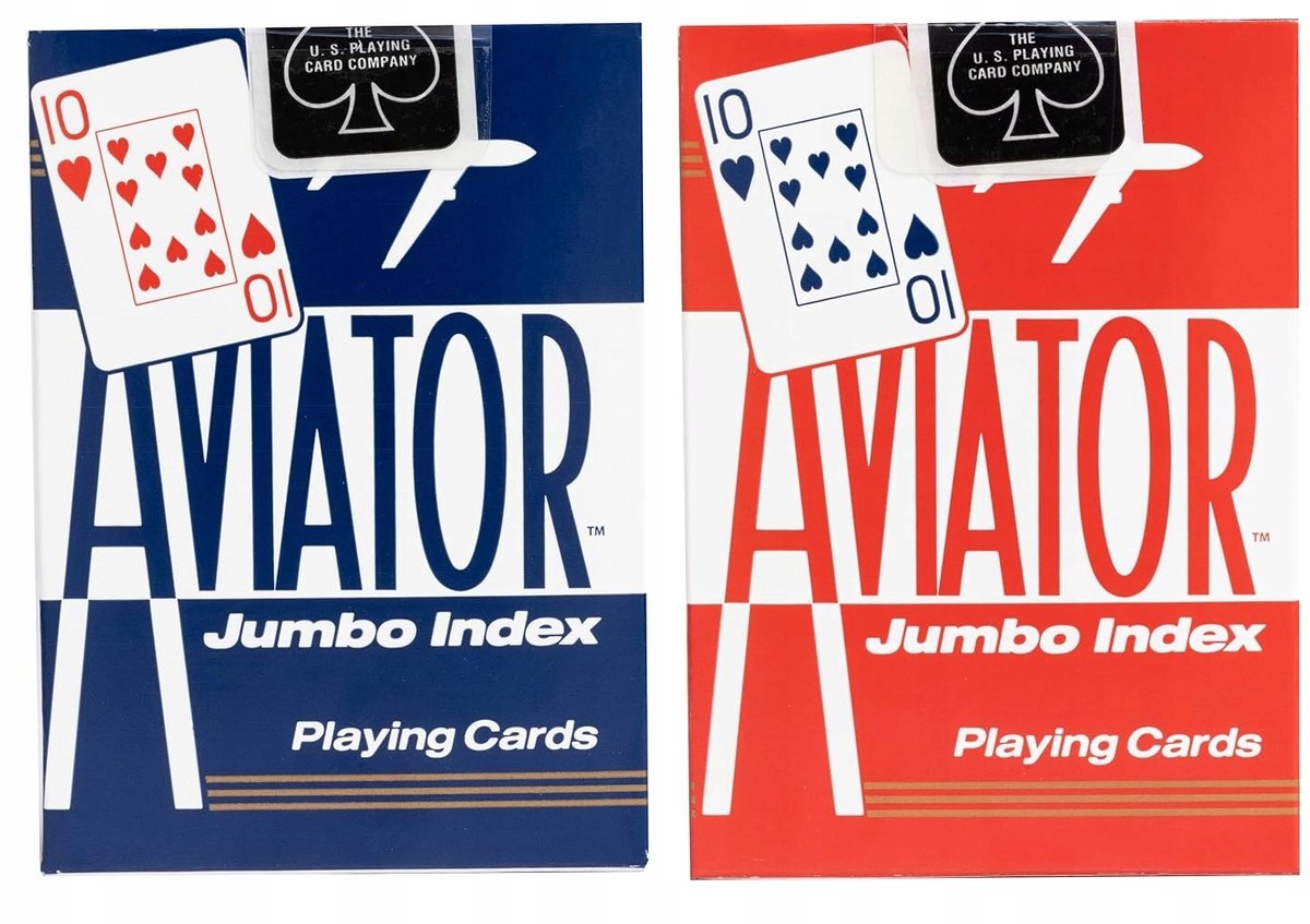 Bicycle Aviator Jumbo Index Speelkaarten - 2 Dekken