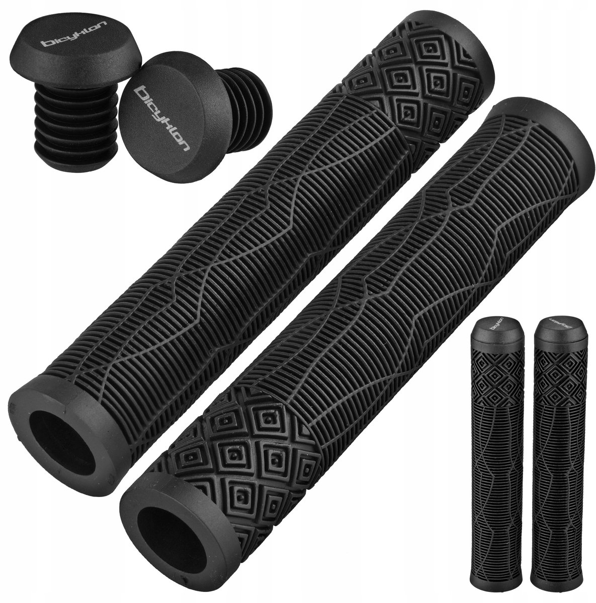 Bicyklon Fietshandvatten/Scooterhandvatten 163mm - Zwart