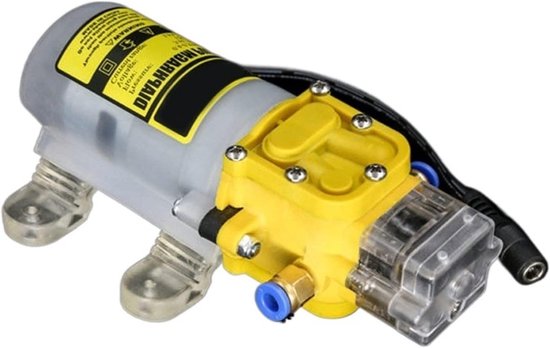 Membraanwaterpomp - Hogedruk pomp - Water overbrengen - Zelfaanzuigend ontwerp - 30W - Geel — afbeelding 4