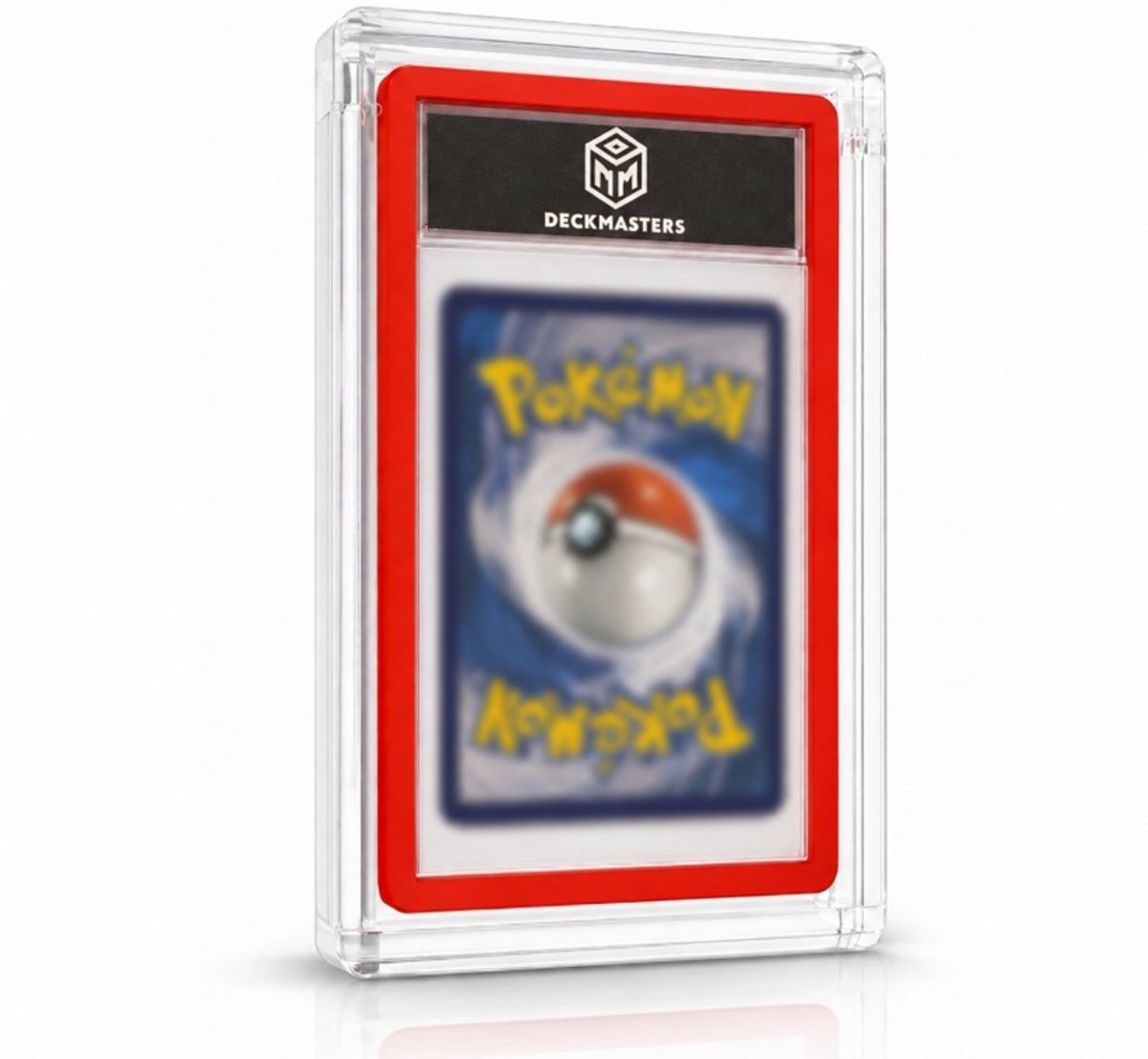 Deckmasters Acryl Display voor PSA Slab met Slab Guard – Kaarten Display – UV Beschermend – Trading Card Case – Slab – Hard Case – Rode Slab Guard