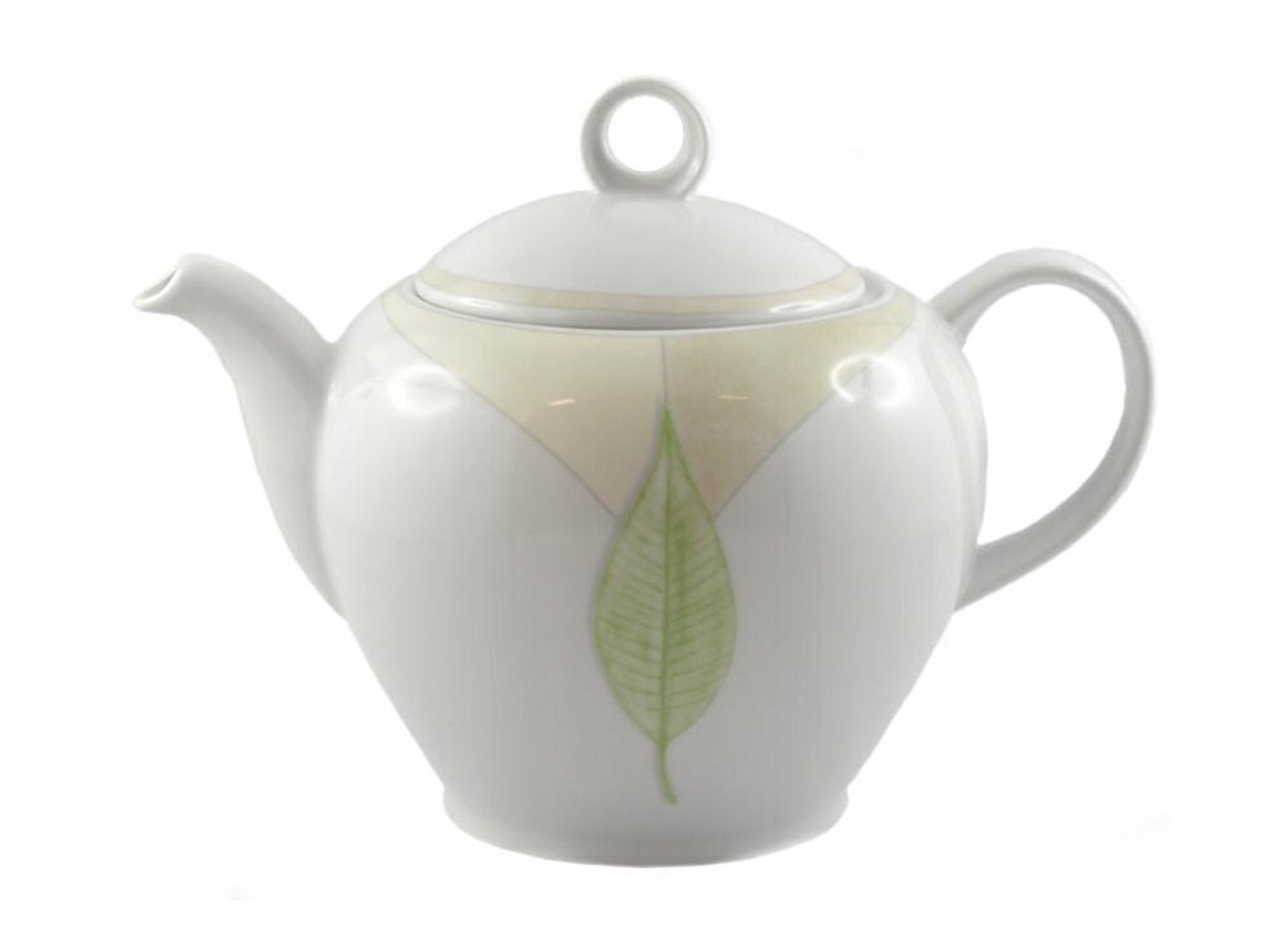 Lubiana Theepot Sonia 1,5L - Groen Blad Decoratie 2947