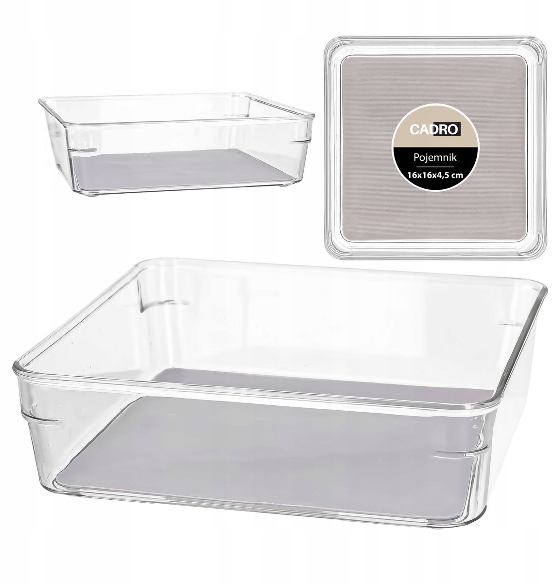 Kunststof Opbergbakje 16x16x4,5 cm - Organizer voor Accessoires