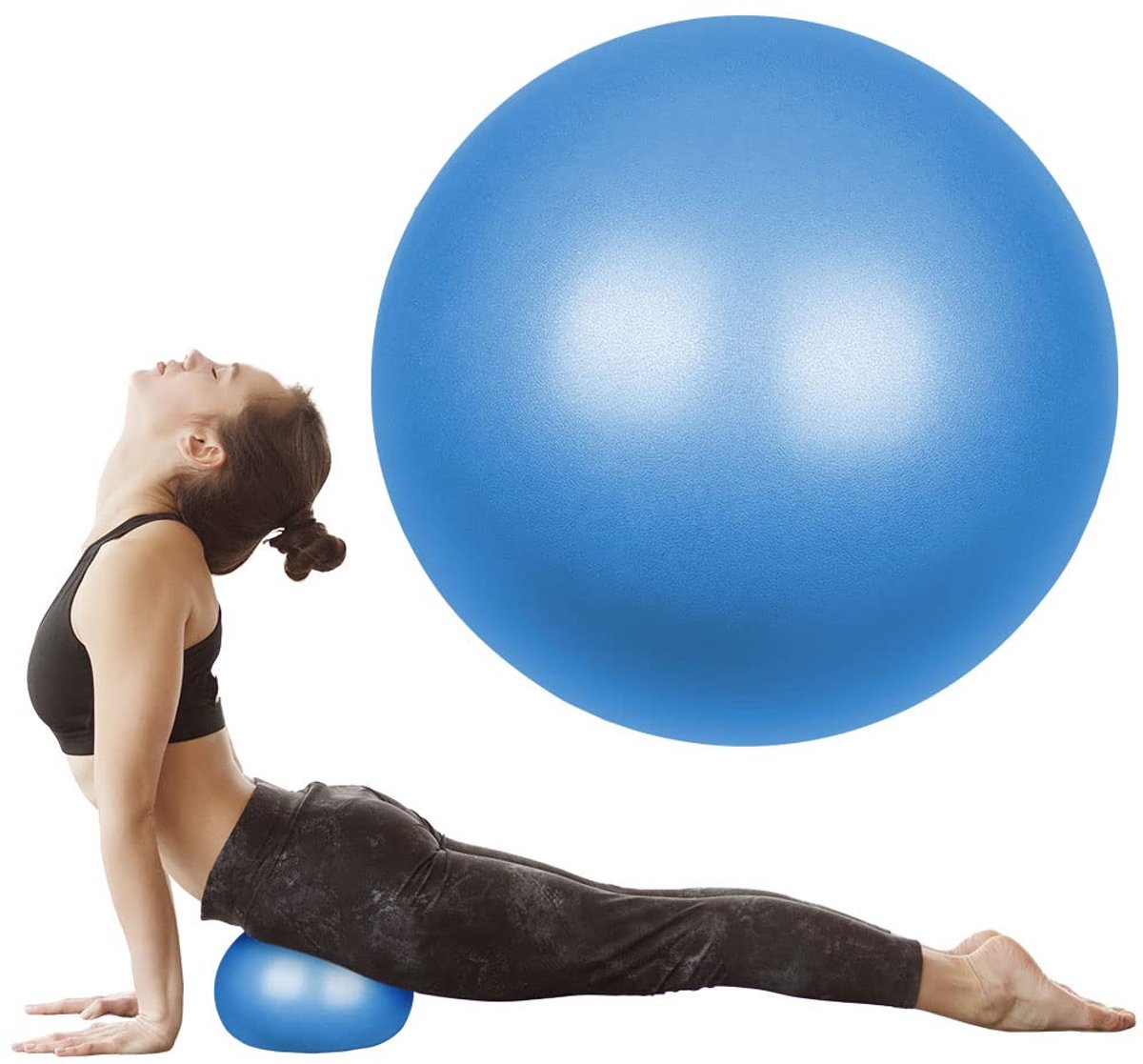 Mini Pilates Bal 25 cm - Anti-Barst - Yoga en Fitness Bal - Voor Balans, Core Training en Fysiotherapie - Inclusief Oefengids