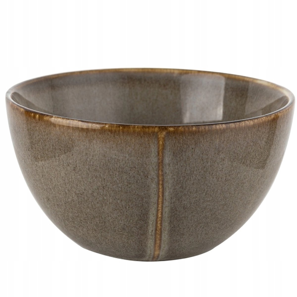 Bergen Porseleinen Soepkom/Saladekom 15 cm - Bruin Retro