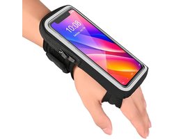Wristband Phone Holder for Running, Forearm Armbands, Running Armband with Card Slot geschikt voor iPhone Pro Max Plus (16/15/14/13/12/11/X/XR), geschikt voor Galaxy S24/S10, Cell Phone Holder Up to 7.0'' Phone