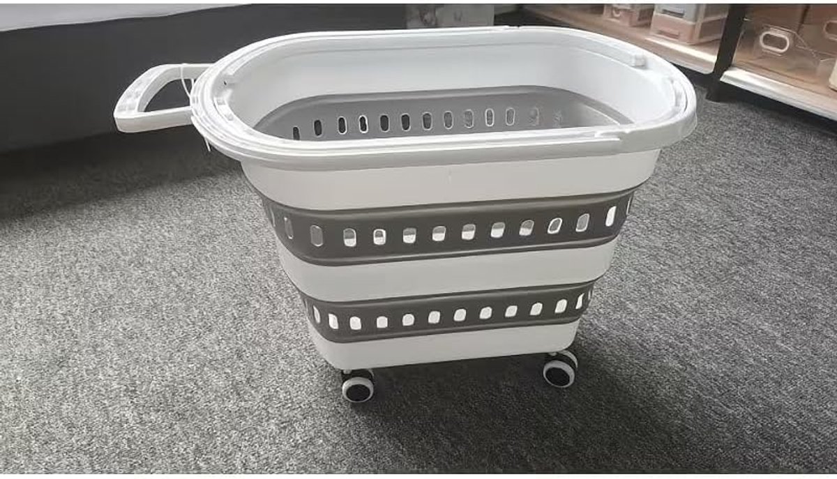 WEB2O Wasmand - 45 L - Opvouwbaar - Met wielen