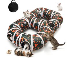 Oneay Kattenspeelgoed, kattentunnel, hondenspeelgoed, speeltunnel, opvouwbaar interactief