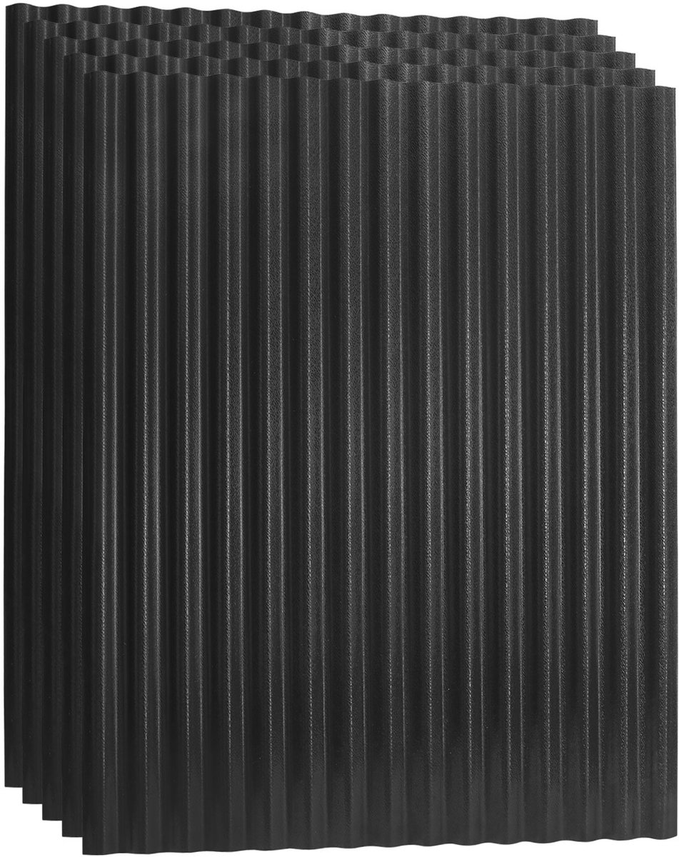 ASA golfplaten 5 stuks antracietgrijs 117 x 93 cm 1,5 mm duurzaam