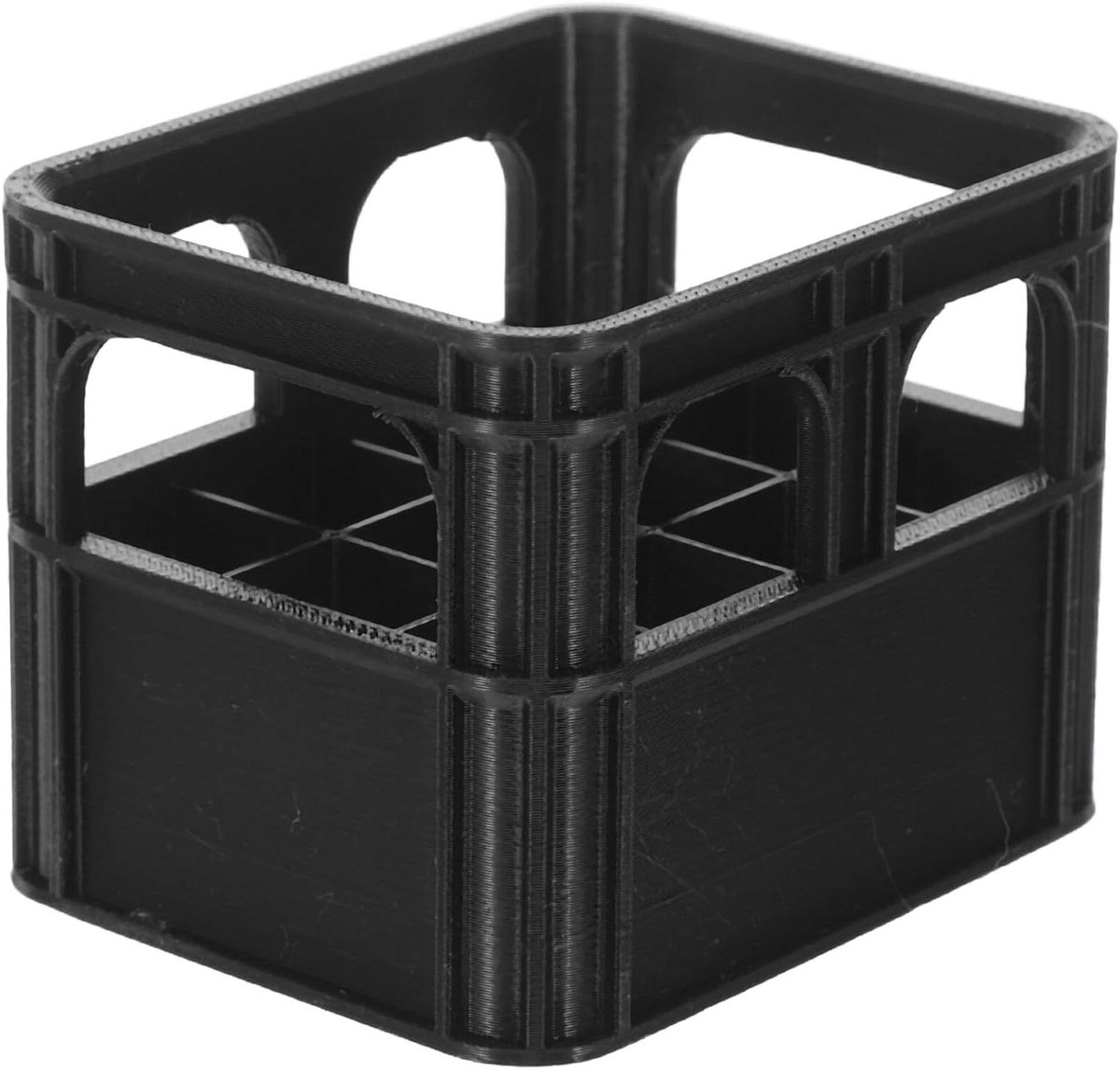 Batterij Opbergdoos - Batterijhouder Organizer - Batterijen Ordenen - Open Ontwerp - 7 x 5.3 cm - Zwart