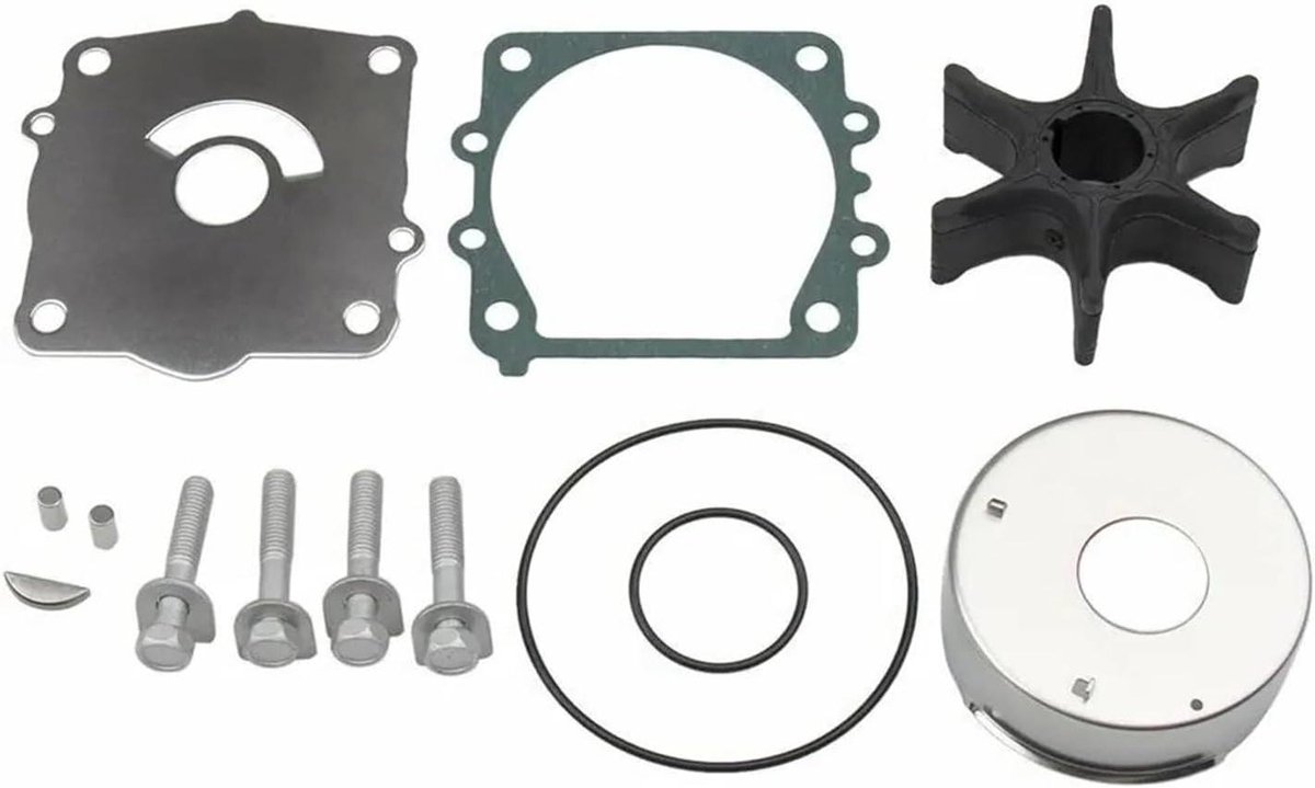 Waterpomp Onderhoudsset - Waaier Kit - Motor Koeling - Duurzame Materialen - 75-130 pk - Zwart
