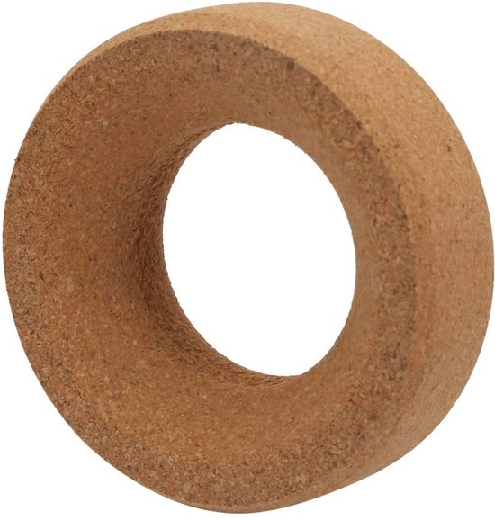 Kurken Fleshouder - Laboratorium Accessoire - Experimenten Stabiliseren - Hoge Wrijvingscoëfficiënt - 95 mm - Houtkleur — afbeelding 4