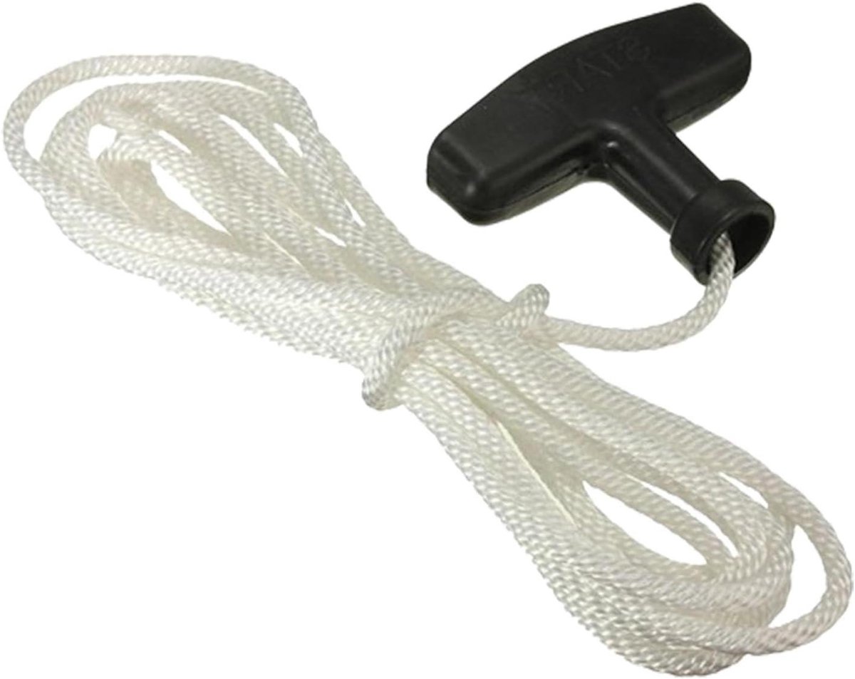 Trekkoord Grasmaaier - Startkabel Tuin - Gazon Onderhoud - Robuuste ABS Handgreep - 1.2 Meter Touw - Zwart