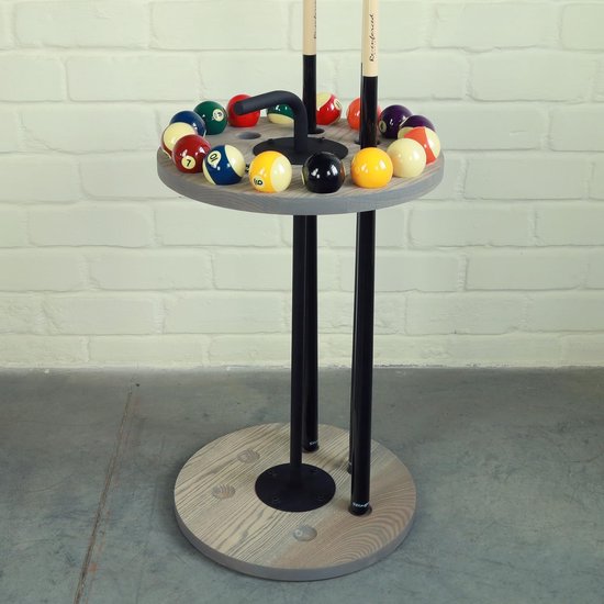 Keurek Rond - Keuhouder - Biljart Accessoire - Ruimte voor 6 keus - 45 cm diameter - Cement — afbeelding 2