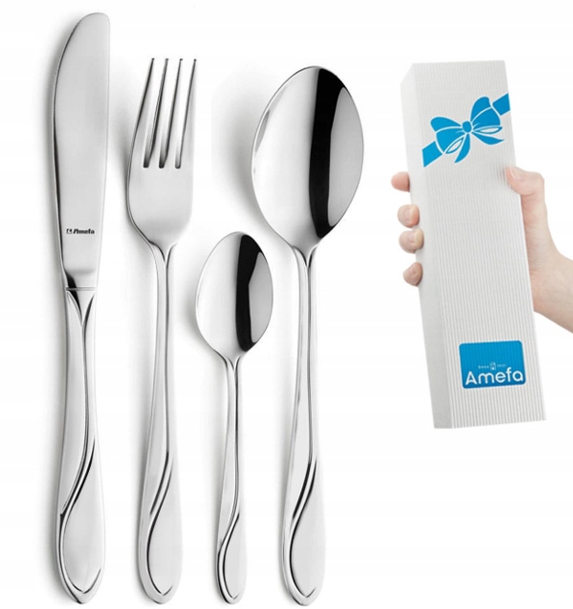 Amefa Whisper Bestekset 48 Delen voor 12 Personen, RVS 18/0