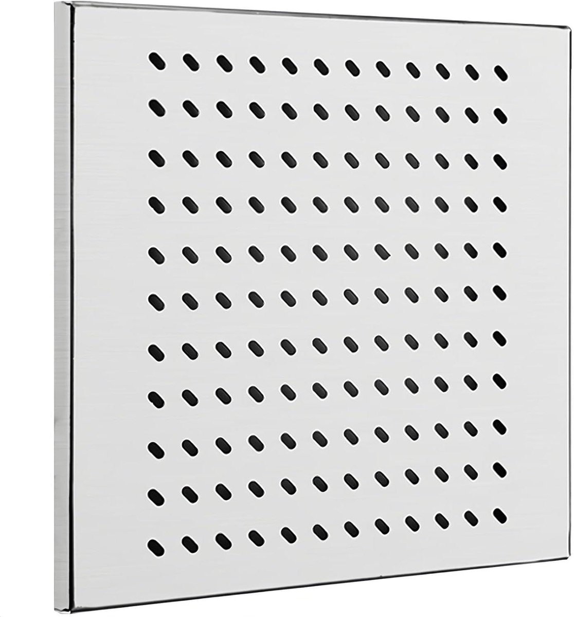 Afvoerdeksel RVS - Putdeksel Buiten - Tuin Drainage - 200 kg Draagvermogen - 30 x 30 cm - Zilverkleurig