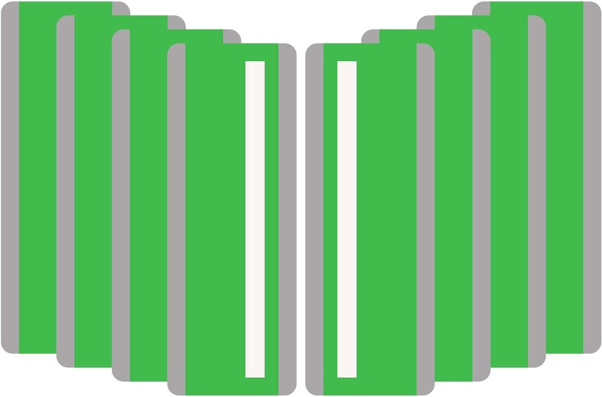 Leesstrips - Geleide overlays - Focus verbeteren - Visuele stress verminderen - 8 stuks - Groen