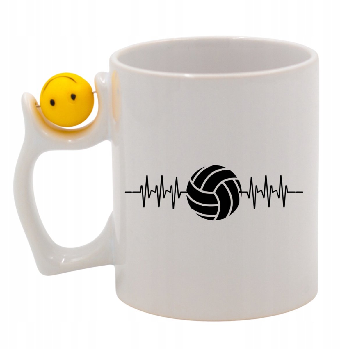 Gepersonaliseerde Mok: Volleybal EKG Design, 330ml