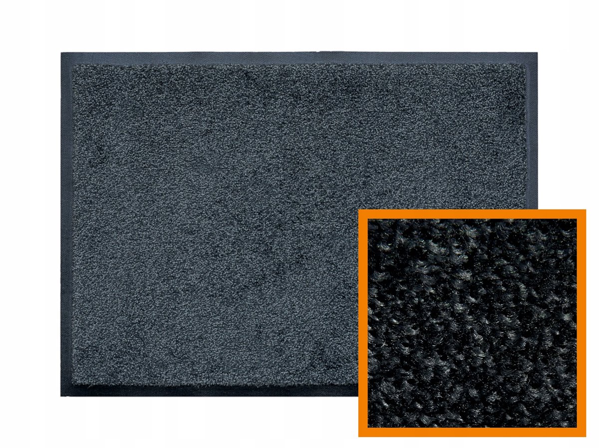 Iron-Horse Deurmat Midnight Grey 85x150 cm - Absorberend & Antislip