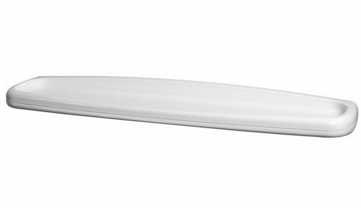 Bisk Oceanic Wandplank Badkamer Wit Kunststof 58,5x14,5cm