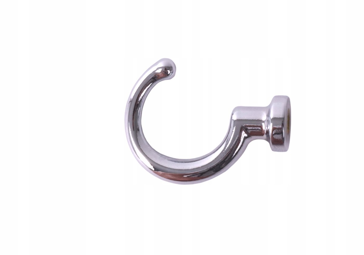 Chromen Wandkapstok Haak 34x28mm voor Hal en Badkamer