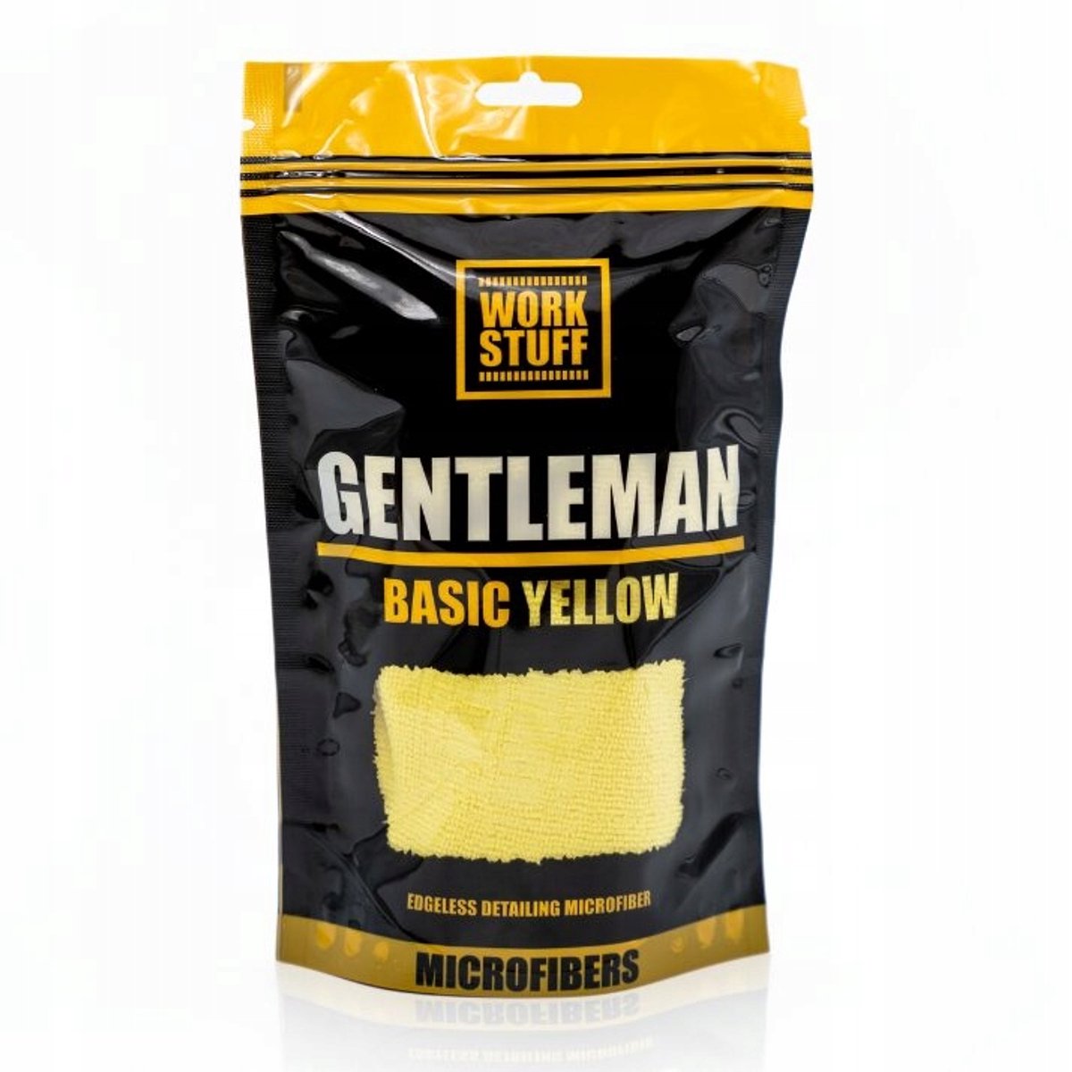 Work Stuff Gentleman Basic Gele Microvezeldoek 40x40cm - Krasvrij