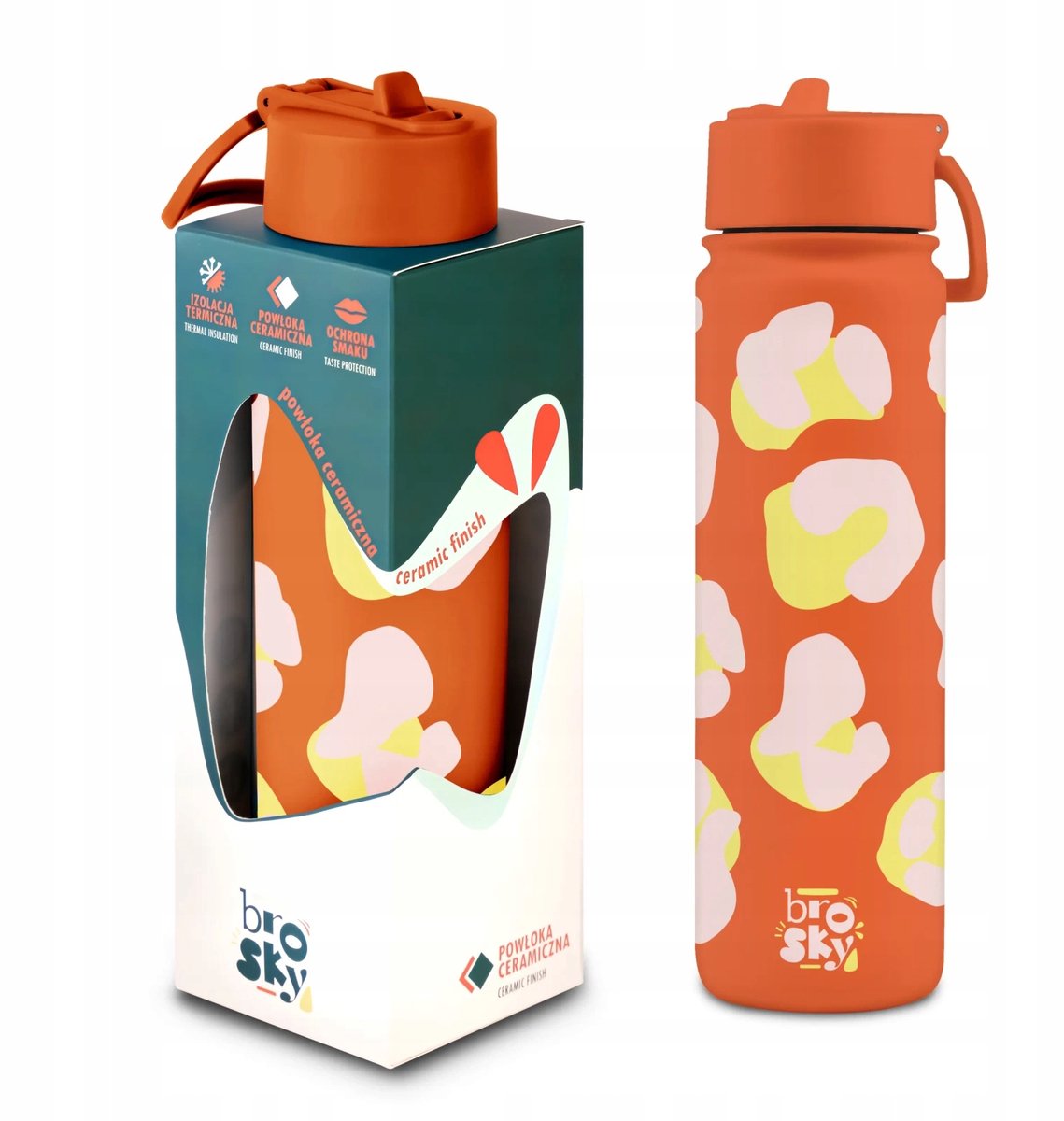 Brosky Wild RVS Drinkfles met Print - 680ml
