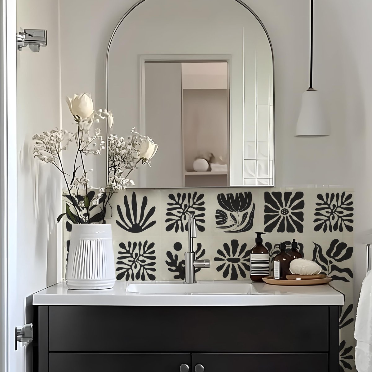 Dailygoods- Wandtegel Zelfklevend 25 Stuks - Wandtegels Keuken - Wandtegels Badkamer - Wandtegelstickers - Waterdicht - Elegante Patroon - Muursticker