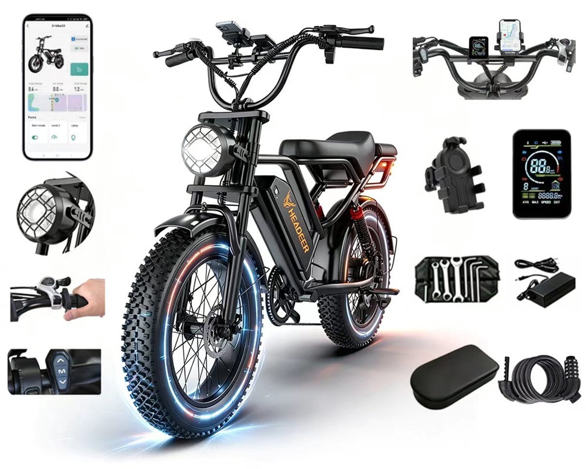 Huizhou Peter BK20 Elektrische Fatbike met Dubbele Ophanging - Huizhou Peter Technology Co.,Ltd - €789,99