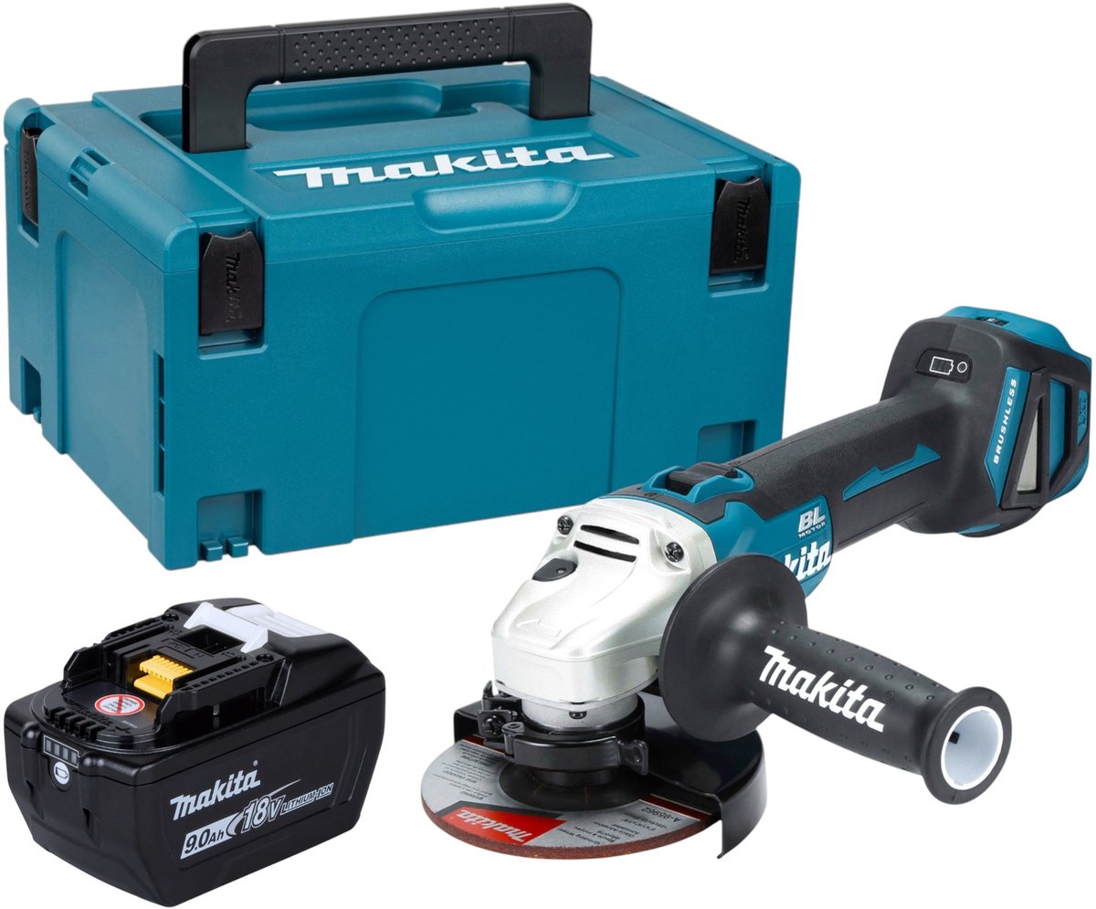 Makita DGA 511 Z Accu haakse slijper 18 V 125 mm Brushless Solo - zonder accu, zonder lader