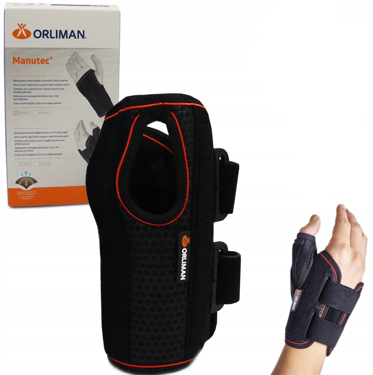 Orliman MP-D72 Kniebrace met Duimsteun - Rechts - Maat L