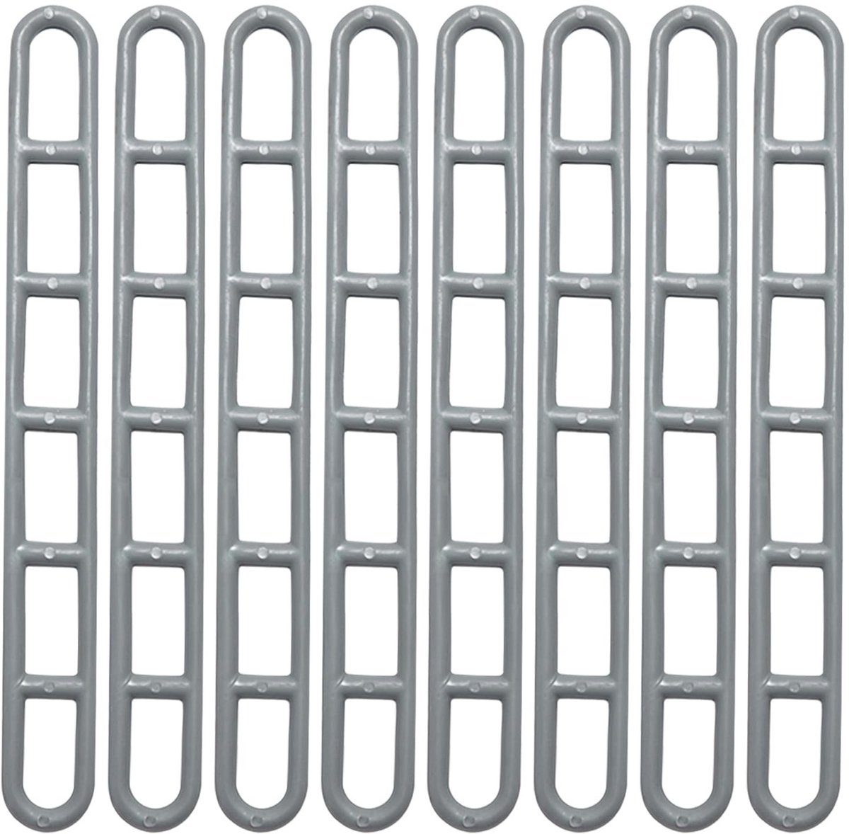 Dailygoods- Ladderbanden 8 Stuks - Extra Sterk - Verstelbaar - Outdoor Camping - Tenten - Plastic Accessoires - 22x2.5 cm - Tentstokken