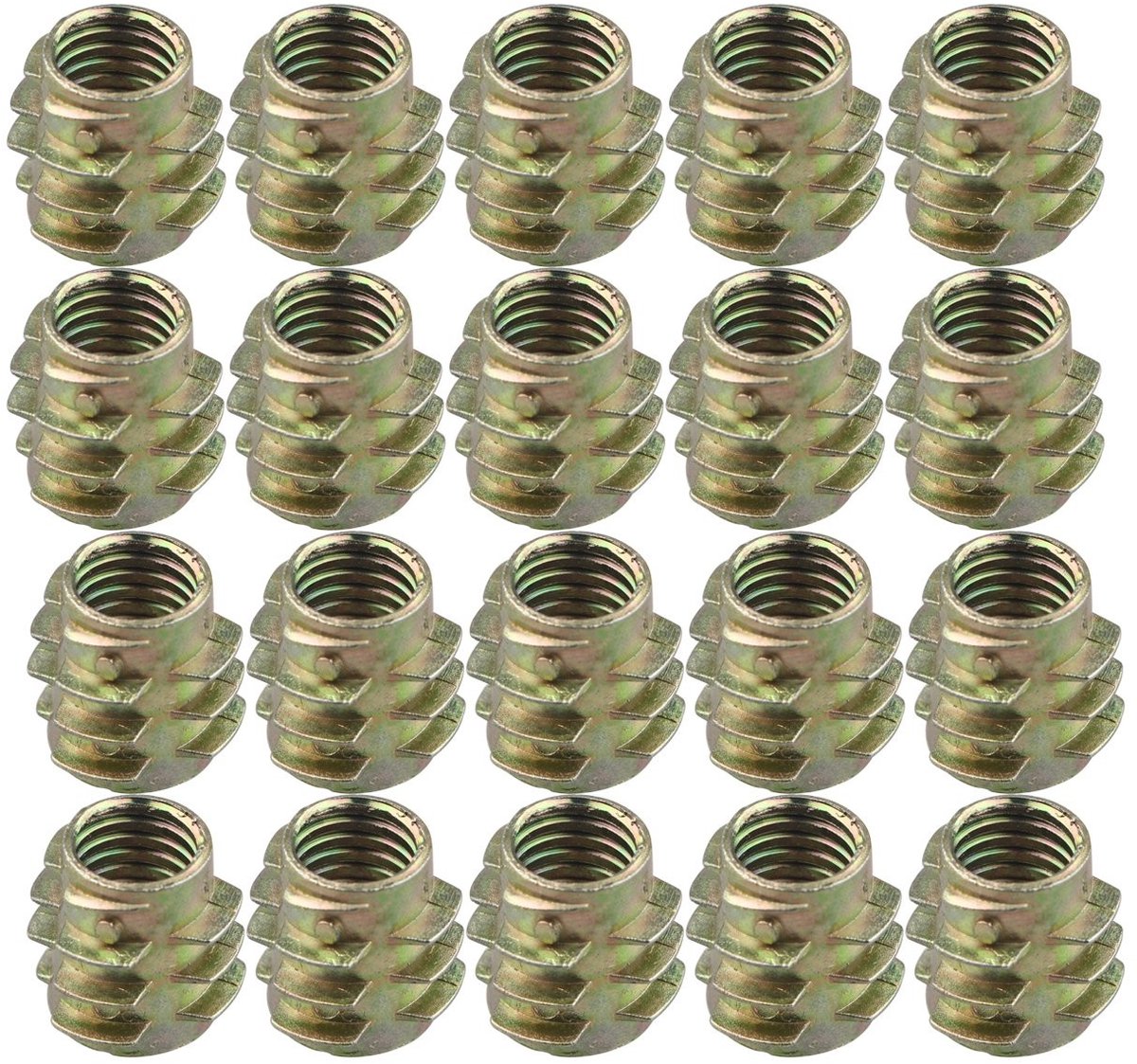 JHUBERS- Schroeven 20 Stuks - M8x13mm - Hout - Antiroest - Verzonken - Eenvoudig te installeren - Voor Meubels - Meubelbeslag