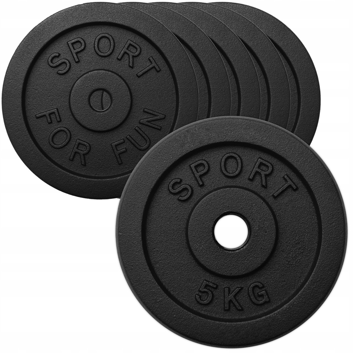 30kg Gietijzeren Halterset: 6x5kg Schijven, 28mm Gat