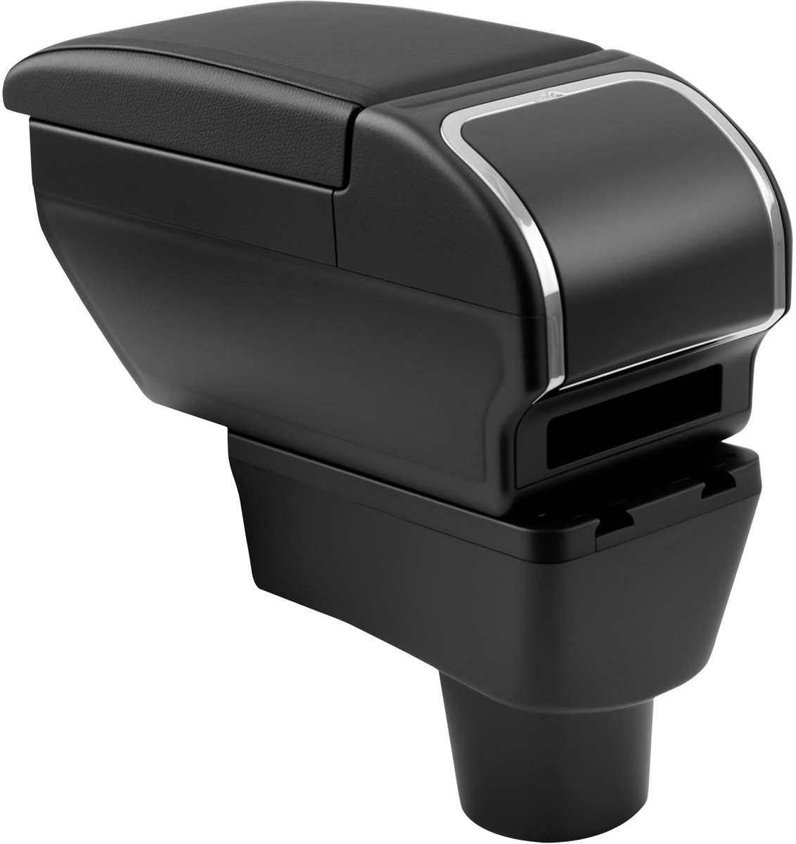 JHUBERS- Autoarmleuning Dubbellaags - Middenarmsteun - Bekerhouder - Compatibel met Mitsubishi Mirage Attrage 2014-2023 - Opbergruimte - Comfortabel gebruik - Armsteun