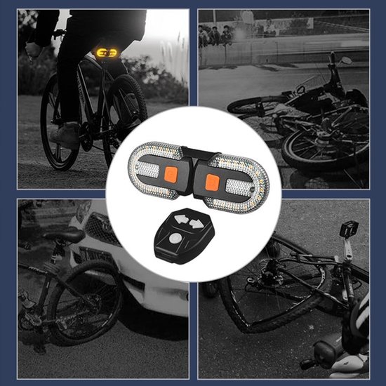 Fiets Richtingaanwijzer - Achterlicht Set - Veilig Fietsen - Afneembaar Met Afstandsbediening - 30lm 600 mAh - Meerkleurig — afbeelding 5