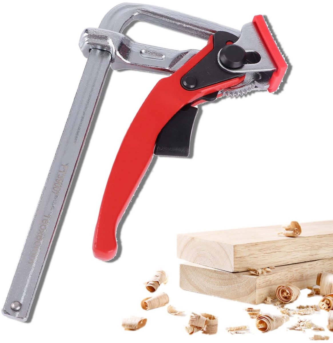BRENZOOS- Tafelklem met Ratchet - Aluminium - Max. opening 16 cm - Schuifbeugel - Houtbewerking - Schokbestendig - Sterke grip - Klem