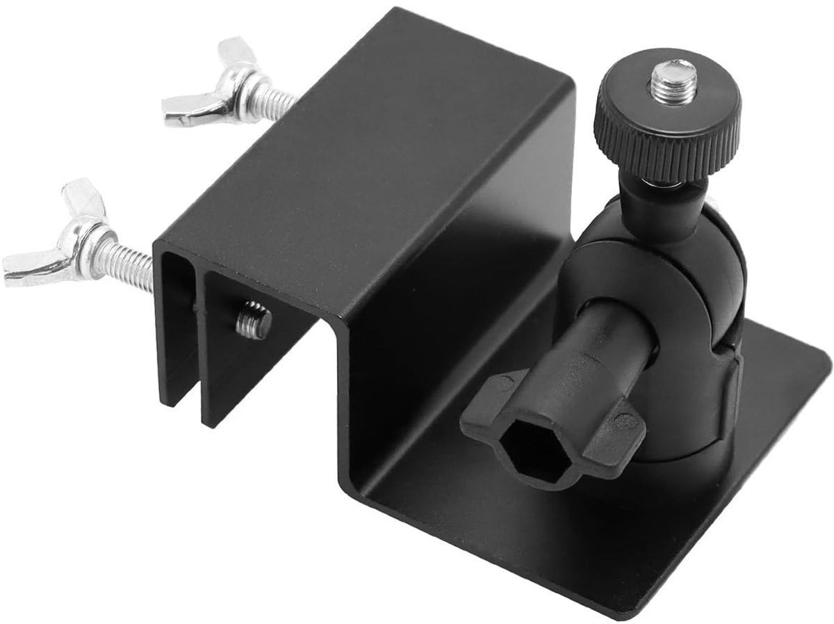 Dailygoods - Universele camerabevestiging - Weerbestendig - 360 graden draai- en kantelbaar - Zwart - Wandmontagebeugel - Geschikt voor buitencamera's...