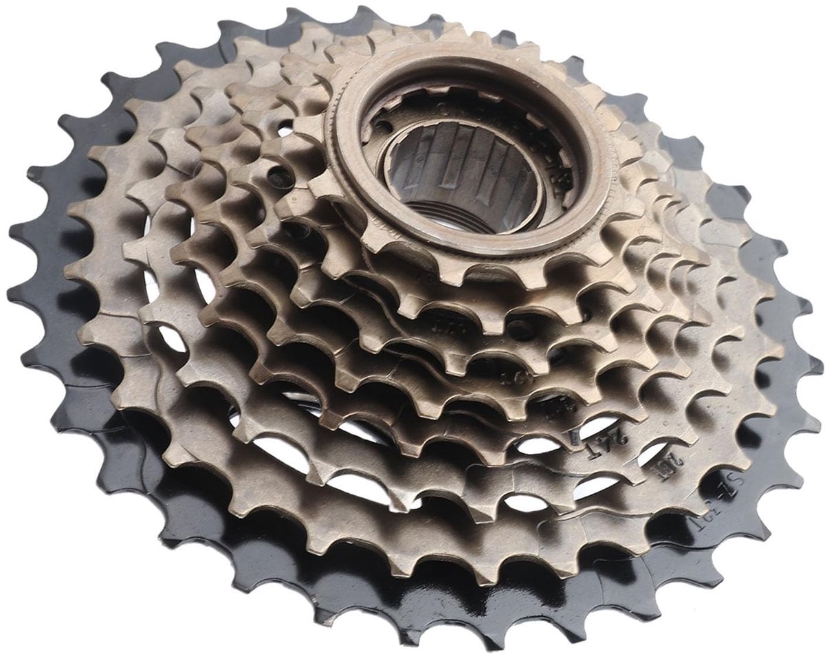 Dailygoods- Fietsvrijloop 8-speed - Schroefdraadvrijloop 13-32T - Mountainbike/Vouwfiets - Hoogwaardig Staal - Slijtvast/Robuust - Eenvoudige Installatie - Fietsversnelling