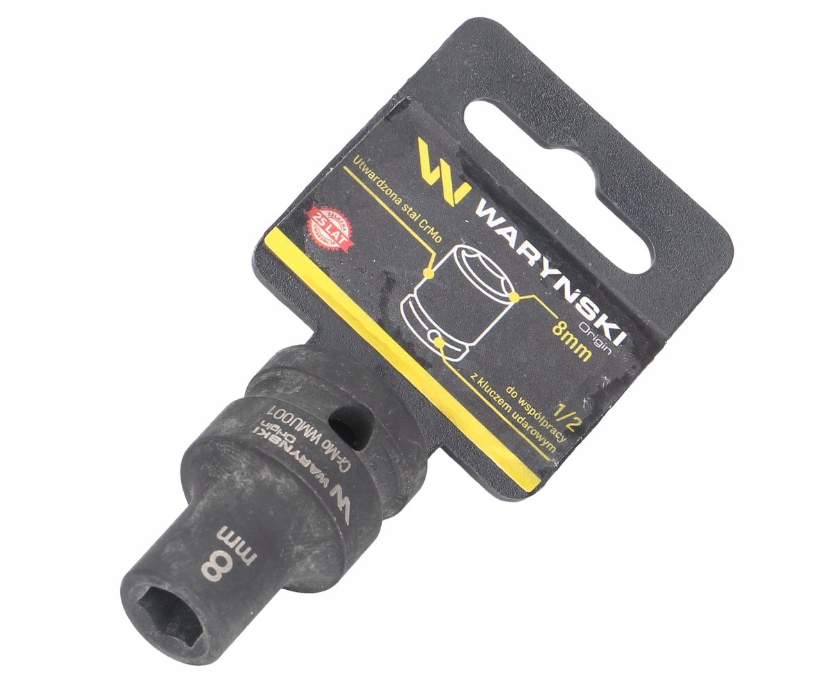 Waryński Slagdop 1/2" 8 mm Zeskant - Duurzaam Cr-Mo Staal
