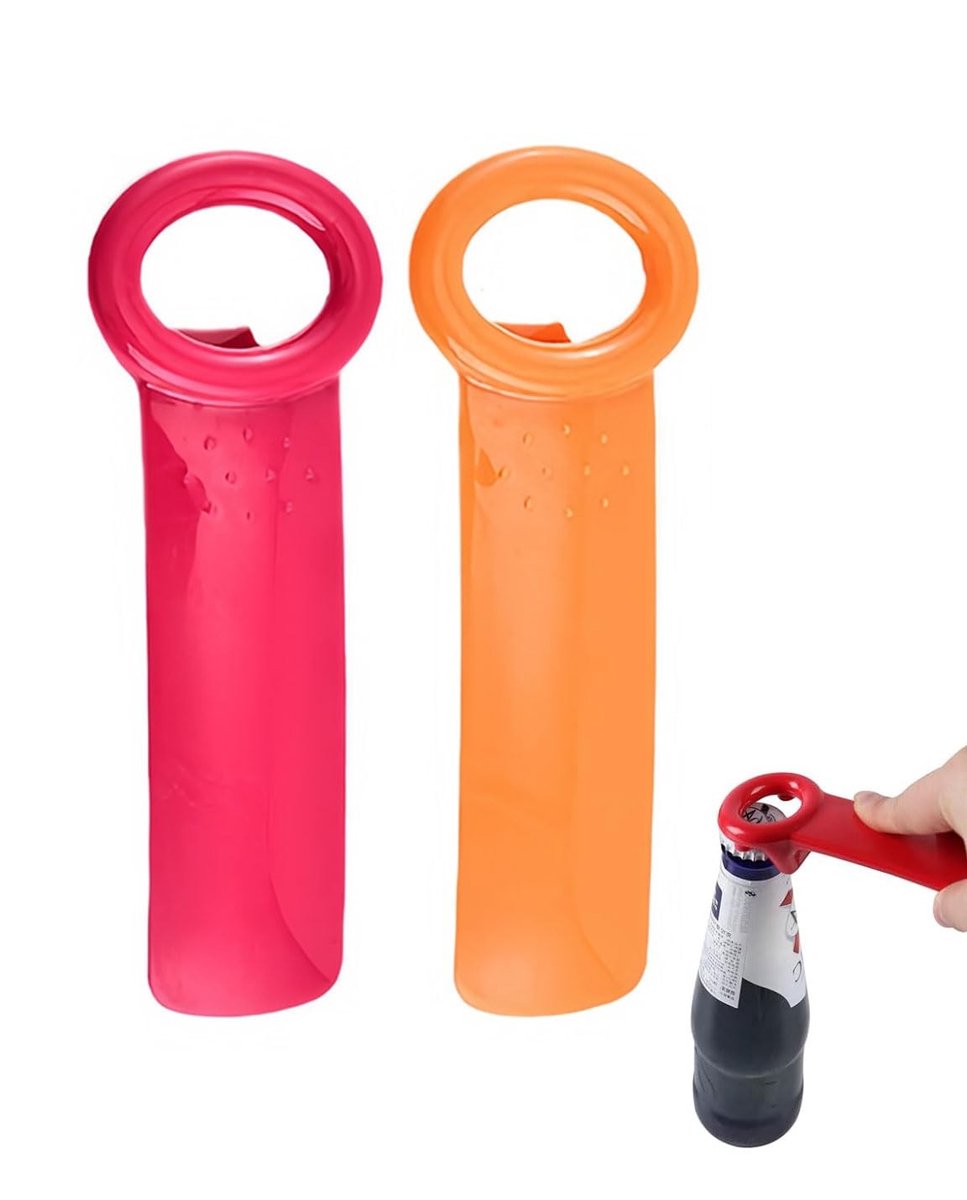 Dailygoods- Blikopener 5 stuks - Handmatige Blikopener - Flesopener voor Ouderen - Duurzaam ABS - Kleuren: Rood/Blauw/Oranje/Groen/Wit