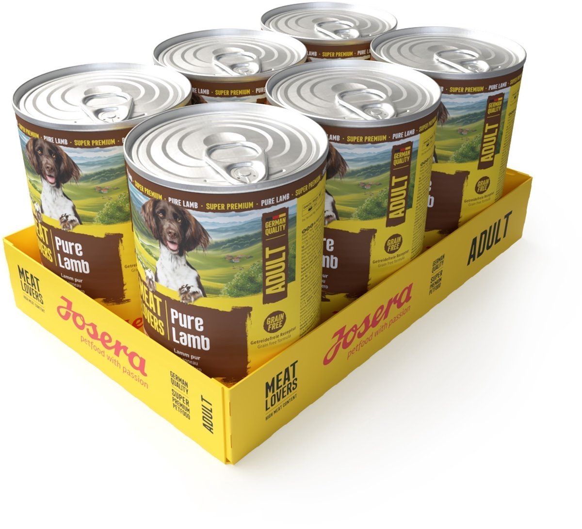 Josera 6x400 gr Josera meat lovers pure lamb hondenvoer
