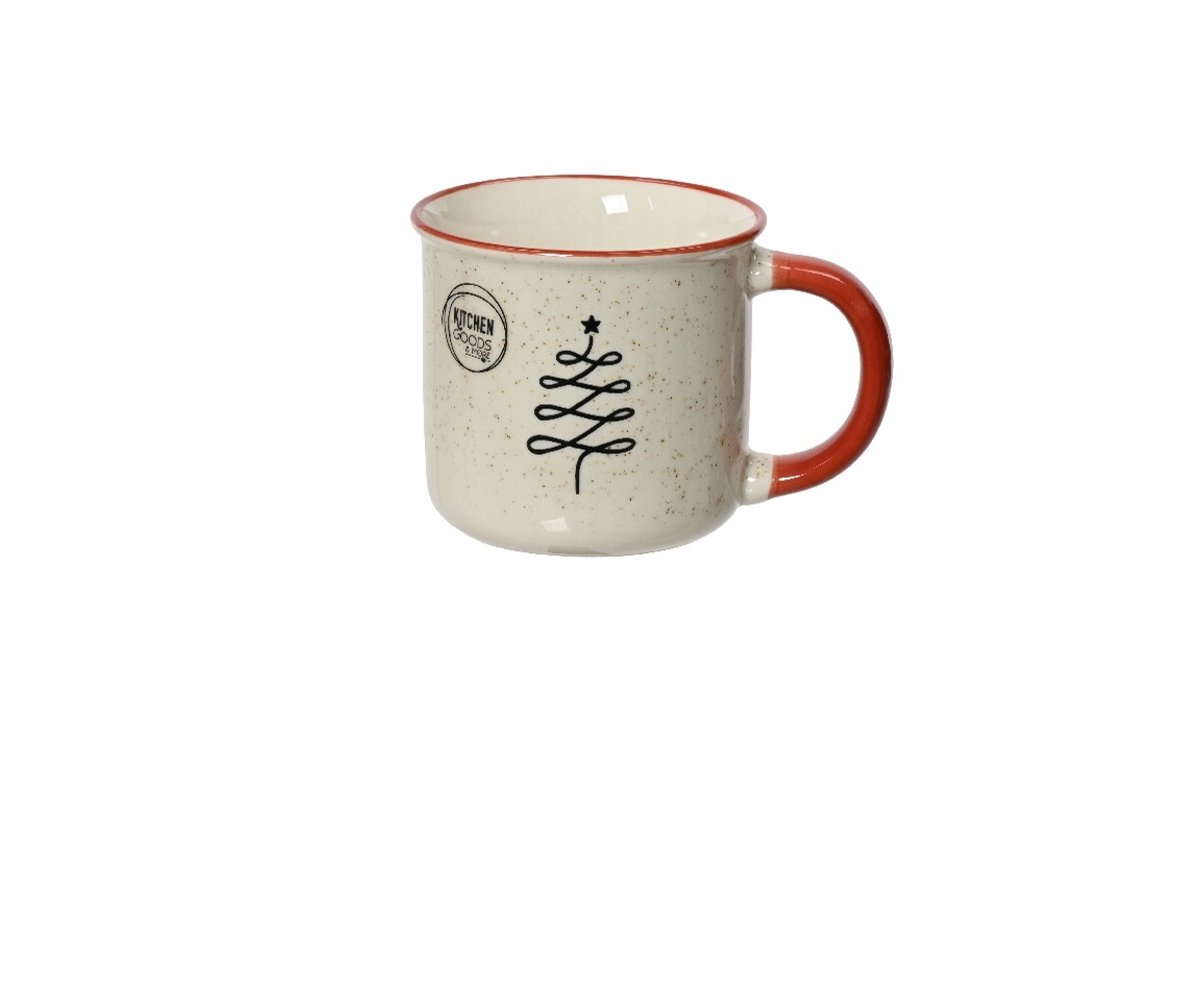 Porseleinen Mok Wit Kerstboom 300 ml