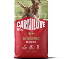 4 kg Carnilove active adult all breeds duck / pheasant hondenvoer