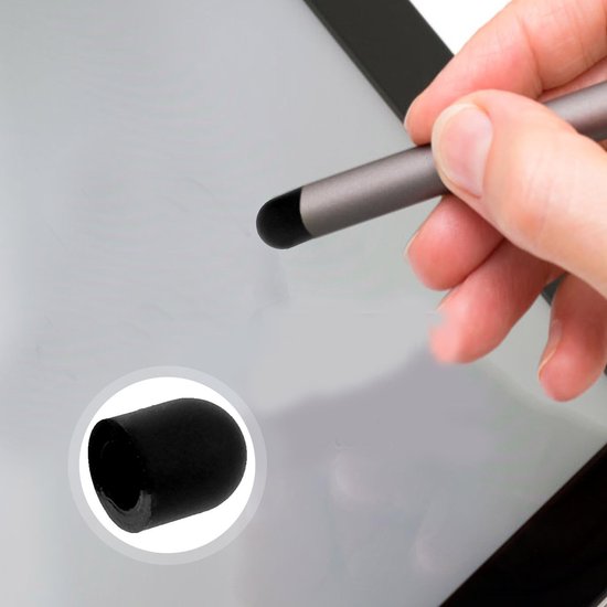 Dailygoods- Stylus Pen - 15 Stuks - Vervangende Rubber Tips - Nauwkeurige Touchscreen Bediening - Zacht en Geruisloos - Compatibel met Smartphones/Tablets — afbeelding 3
