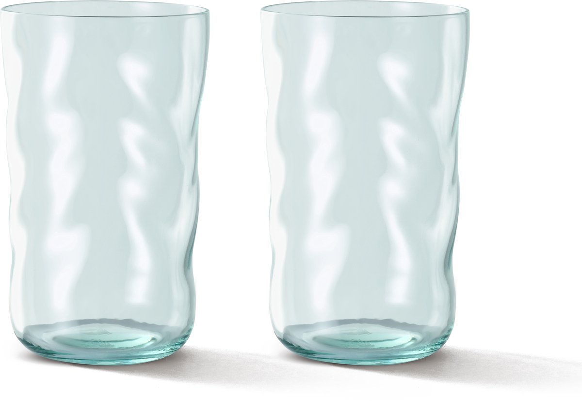 Paveau Swirl Amalfi - Longdrinkglazen (460 ml) - Set van 2 - Mondgeblazen Borosilicaatglas