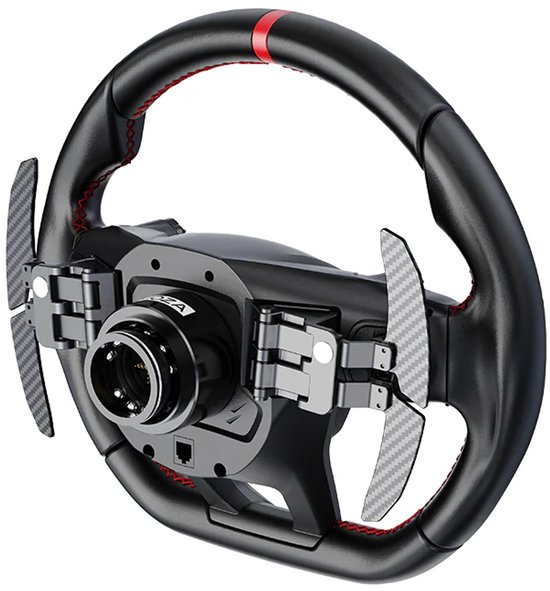 MOZA Lamborghini Revuelto Sim Racing Steering Wheel - Officiële 340 mm GT Hypercar Replica met Carbon Paddles - PC van Moza — afbeelding 2