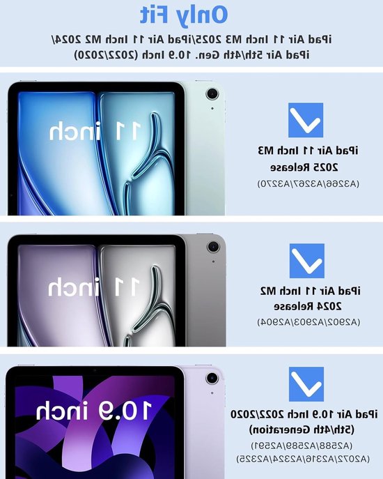 Slimme en Dunne TPU Hoes voor iPad Air 11 Inch - Bescherming, Mat, Grijs Blauw, Geschikt voor 5e/4e Generatie 2022/2020 — afbeelding 3