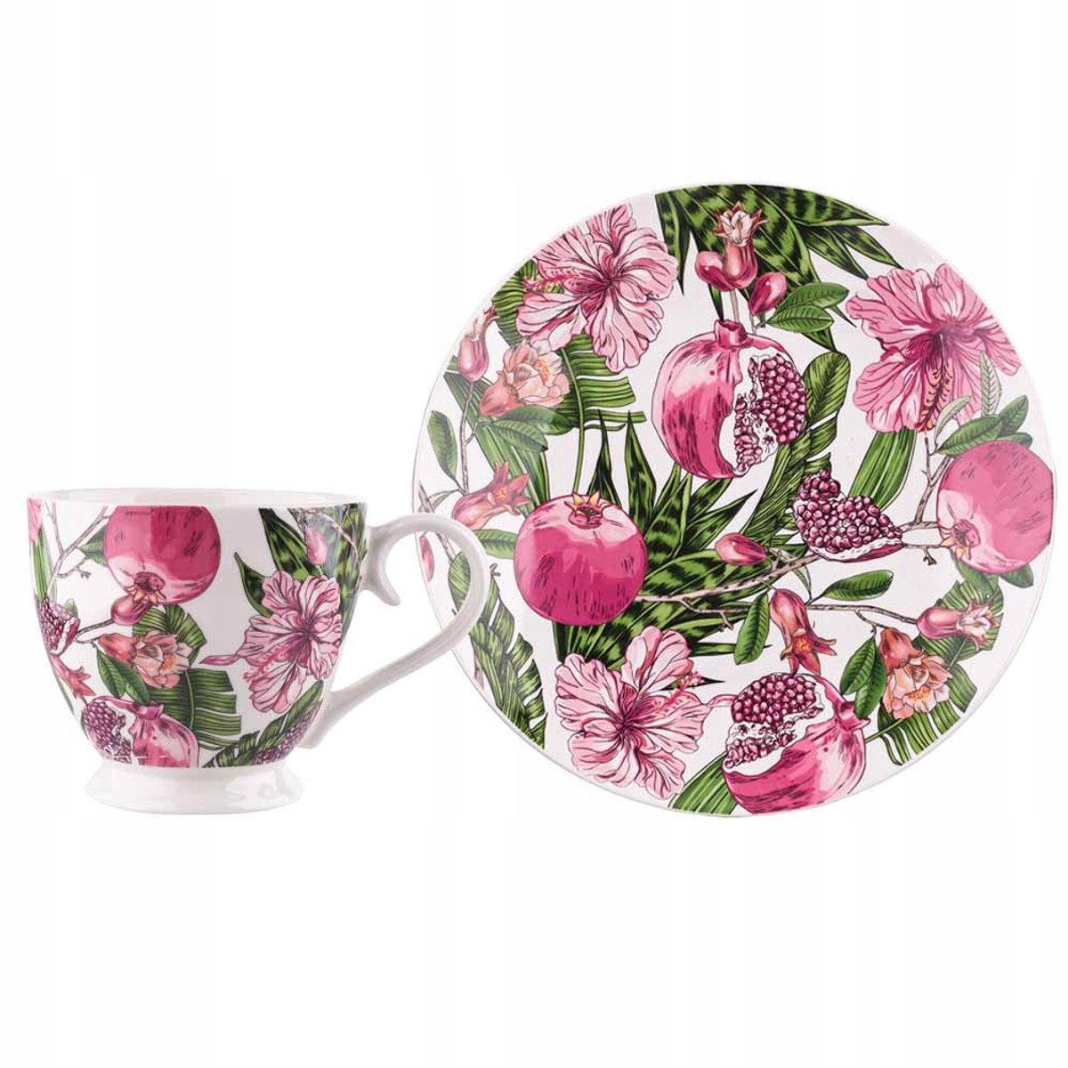 Jumbo Mok Hibiskus 350ml - Tropische Vrolijkheid