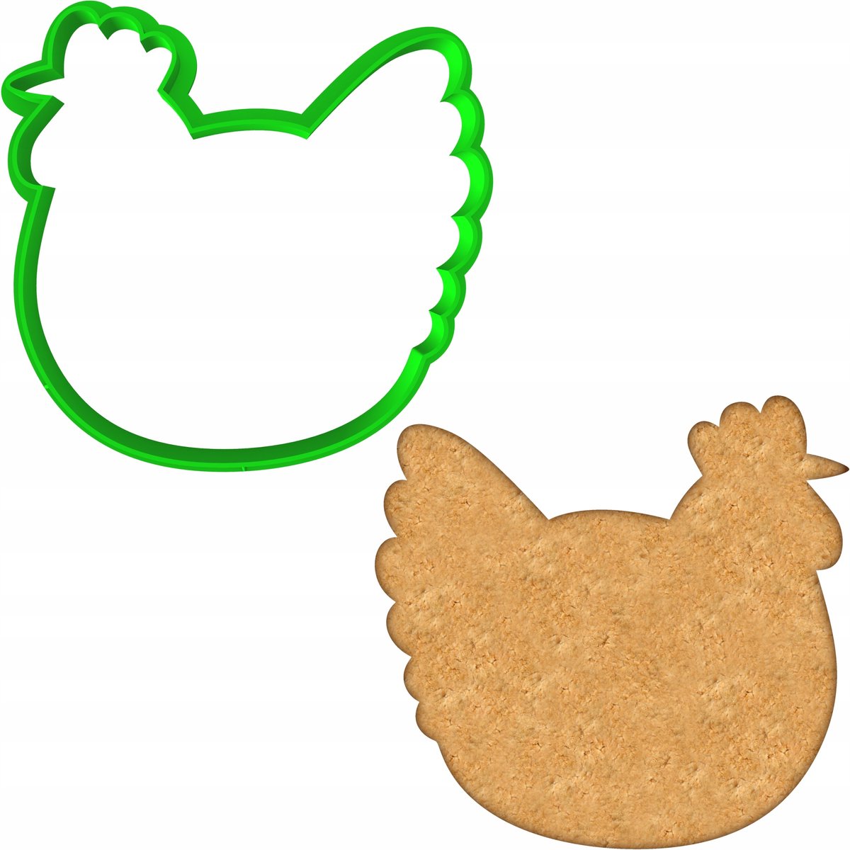 Paas Koekjesvorm Kipje - 8cm - Bakvorm voor Koekjes en Ontbijtkoek